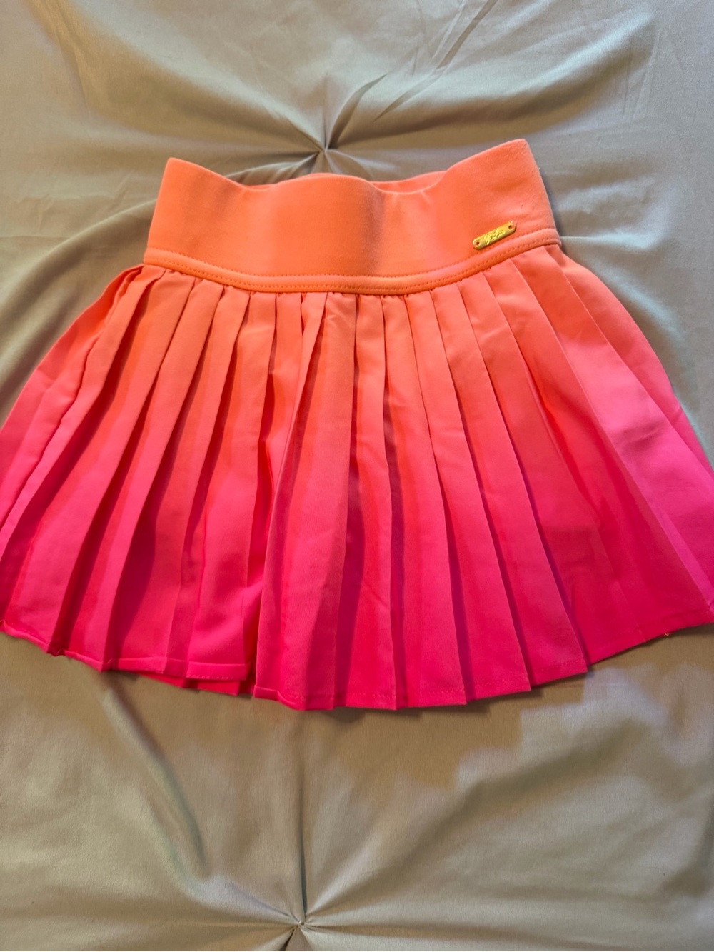 Girls JUSTICE Ombre Pink Pleated Skirt